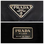 Prada Tessuto Black Silver Nylon Backpack — view 6