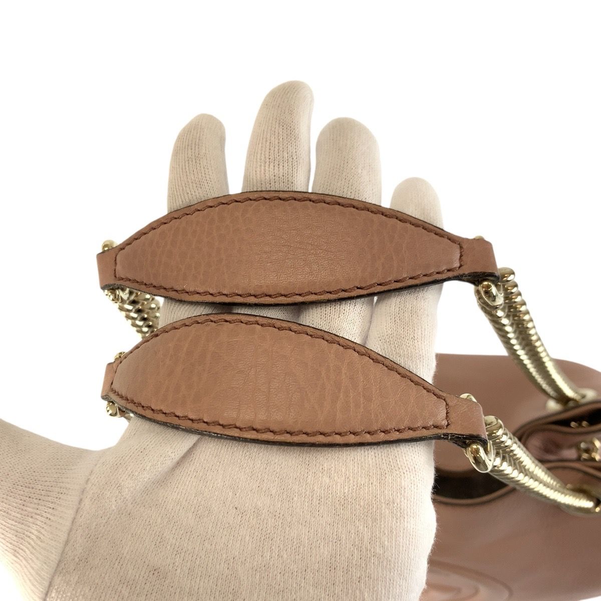 Gucci Soho Interlocking Pink Gold Chain Shoulder Bag Tote — view 8