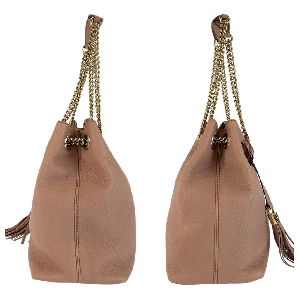 Gucci Soho Interlocking Pink Gold Chain Shoulder Bag Tote — view 6