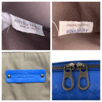 Bottega Veneta Intrecciato Blue Leather Business Bag — view 3