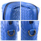 Bottega Veneta Intrecciato Blue Leather Business Bag — view 5