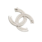 Chanel Brooch CC Logo Rhinestone Faux Pearl — view 3