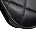 Chanel Chain Shoulder Bag Quilted CC Logo Faux Pearl Lambskin — view 8