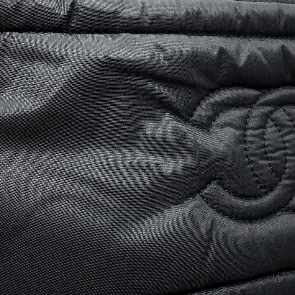 Chanel Tote CC Logo Quilted Small PM Nylon Black — view 6