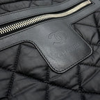 Chanel Tote CC Logo Quilted Small PM Nylon Black — view 7