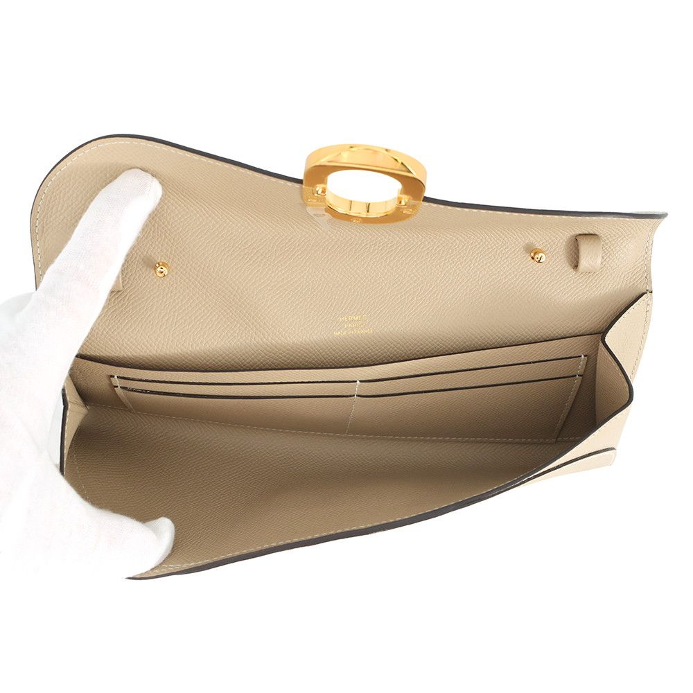 Hermes Wallet Chaine D'ancre to Go Trench Gold Epsom — view 4