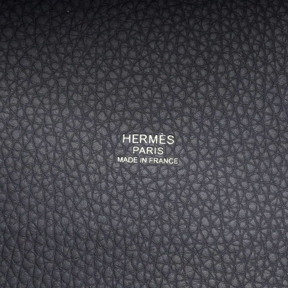Hermes Handbag Picotin Lock PM Ardoise Silver Taurillon Clemence — view 7