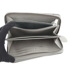 Louis Vuitton Wallet Monogram Mahina Zippy Metallic Gray — view 4