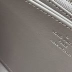 Louis Vuitton Wallet Monogram Mahina Zippy Metallic Gray — view 6