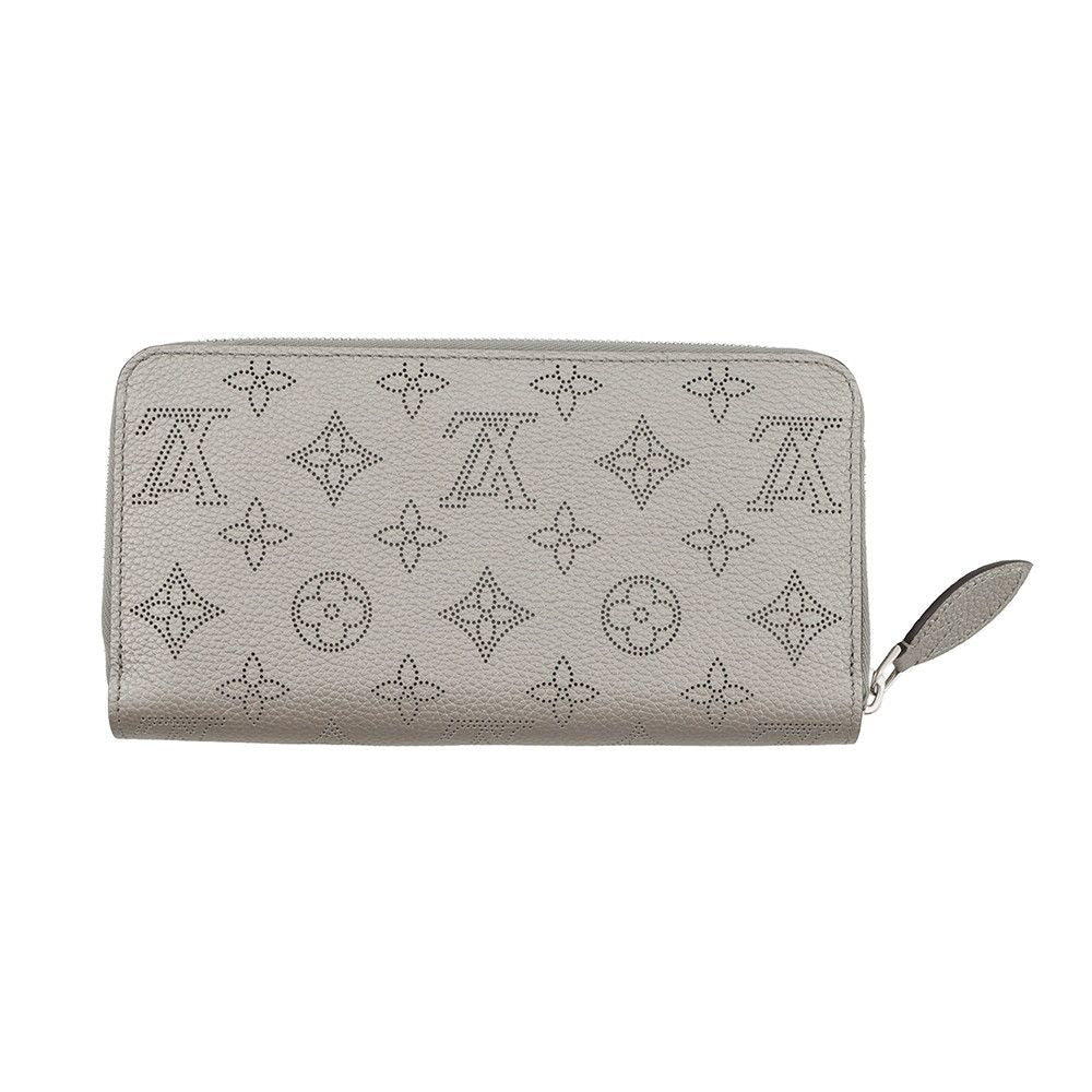 Louis Vuitton Wallet Monogram Mahina Zippy Metallic Gray — view 3