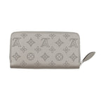 Louis Vuitton Wallet Monogram Mahina Zippy Metallic Gray — view 3