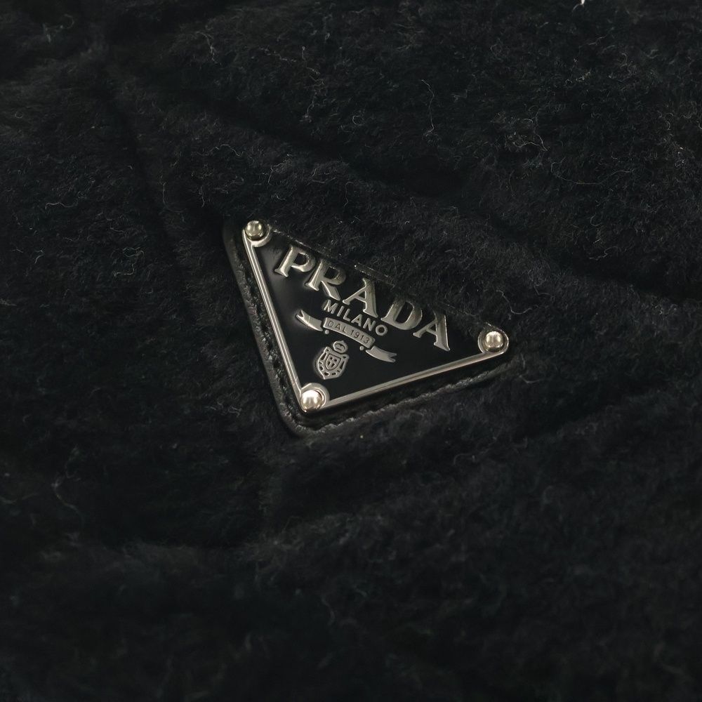 Prada Quilted Sheepfa Shoulder Bag Card — view 5