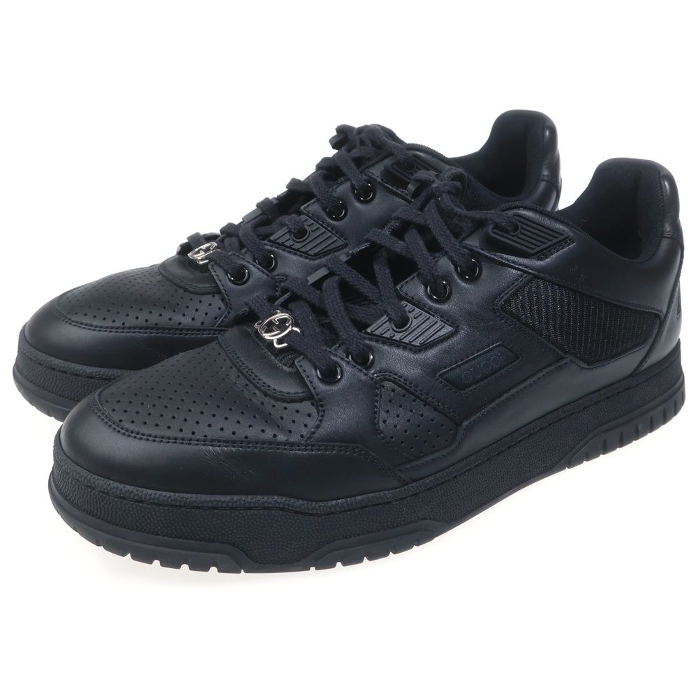 Gucci Jones Leather Sneakers Black — view 2
