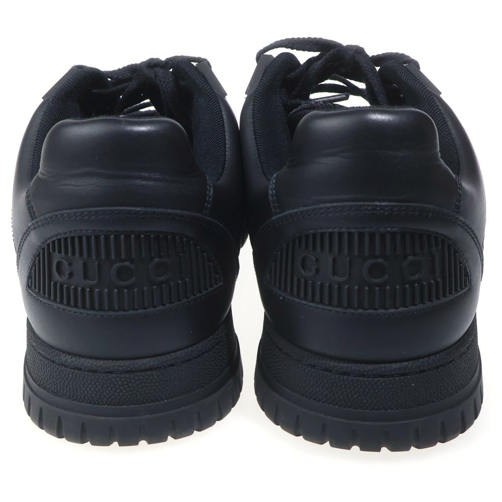 Gucci Jones Leather Sneakers Black — view 3