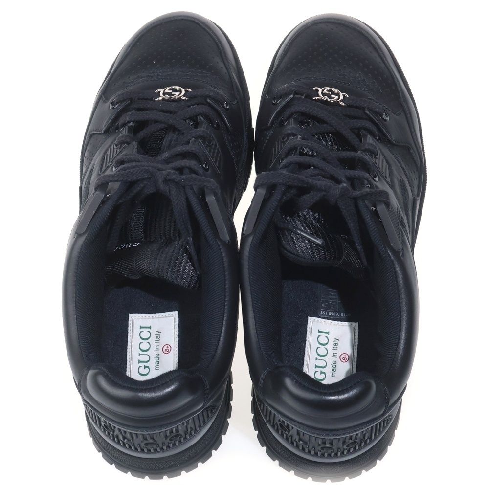 Gucci Jones Leather Sneakers Black — view 4