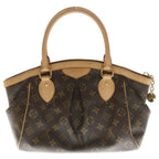 Louis Vuitton Monogram Divoli PM Handbag Brown Leather — view 2