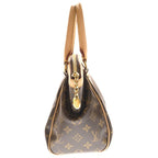 Louis Vuitton Monogram Divoli PM Handbag Brown Leather — view 3