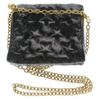 Saint Laurent Yves Star Motif Chain Shoulder Bag Black — view 2