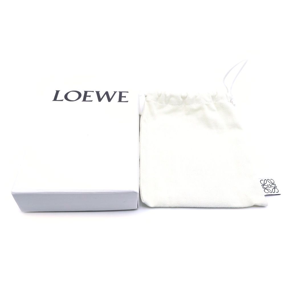 Loewe Trifold Anagram Leather Compact Wallet Brown — view 6