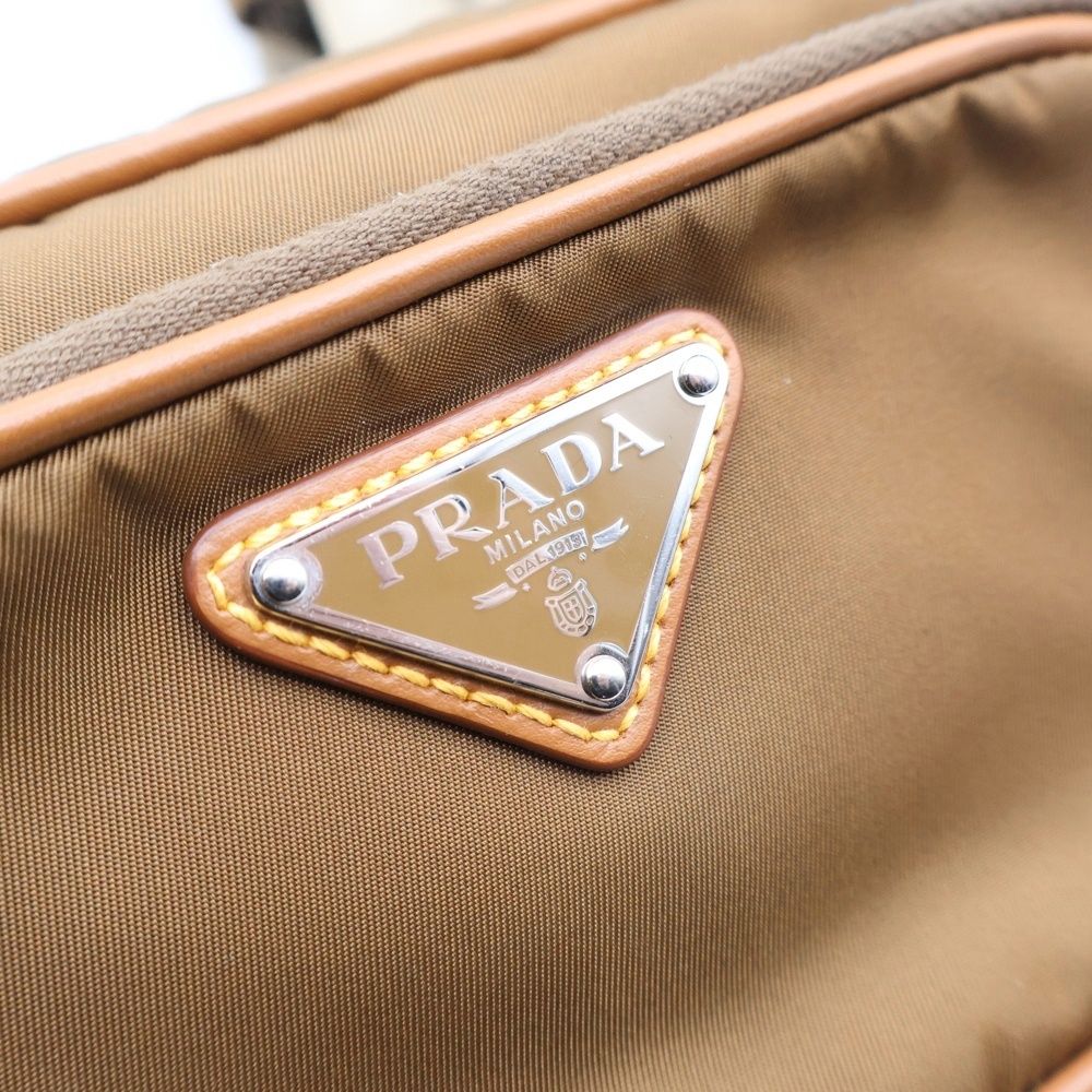 Prada Re-Nylon Shoulder Bag Beige — view 5