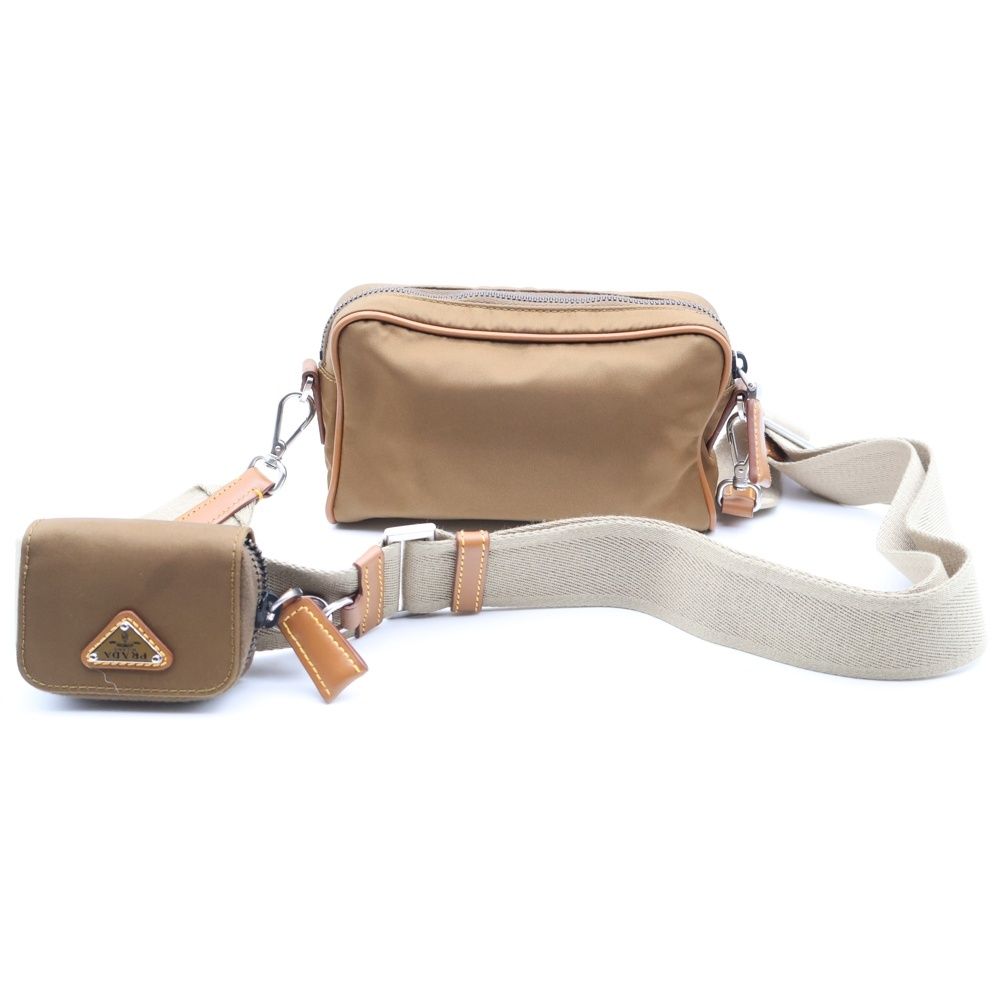 Prada Re-Nylon Shoulder Bag Beige — view 2