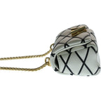 Louis Vuitton Maltage Twist Lock Leather White Black Shoulder Bag — view 3