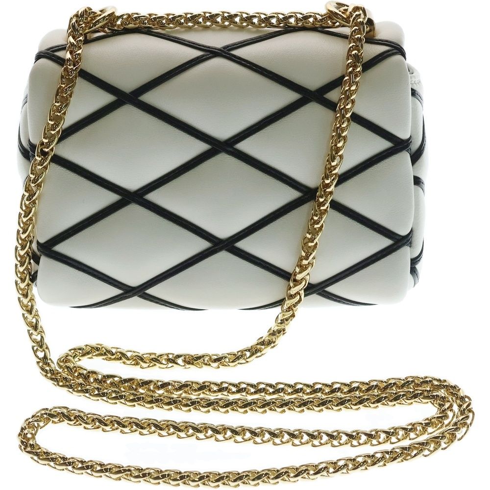Louis Vuitton Maltage Twist Lock Leather White Black Shoulder Bag — view 2