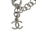 Chanel CC Logo Rhinestone Ribbon Necklace Pendant Pink — view 6