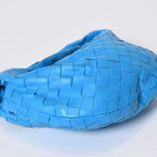 Bottega Veneta Mini Jodie Handbag Intrecciato Blue — view 7