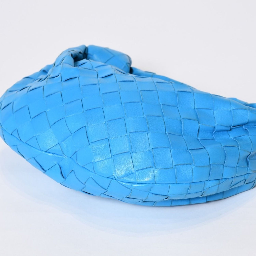 Bottega Veneta Mini Jodie Handbag Intrecciato Blue — view 6