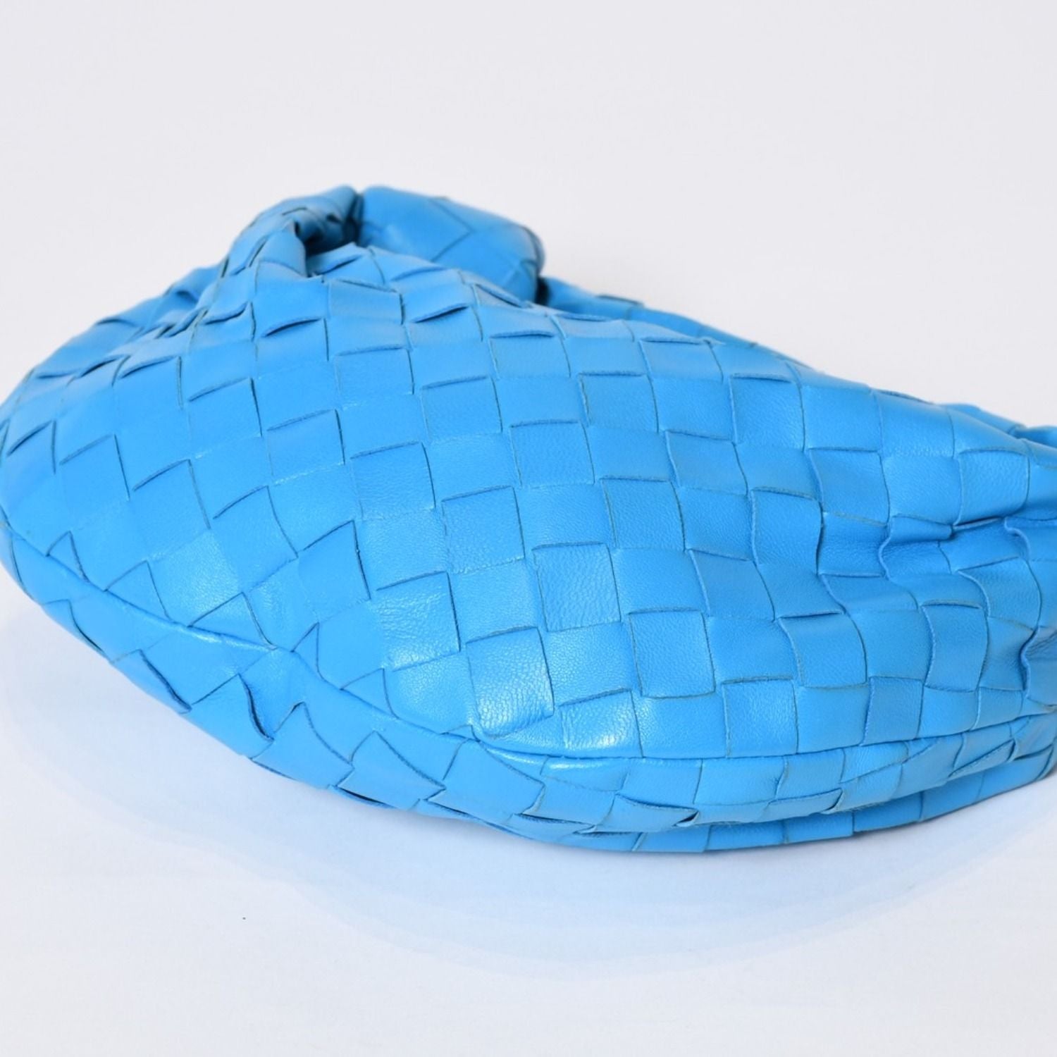 Bottega Veneta Mini Jodie Handbag Intrecciato Blue — view 6