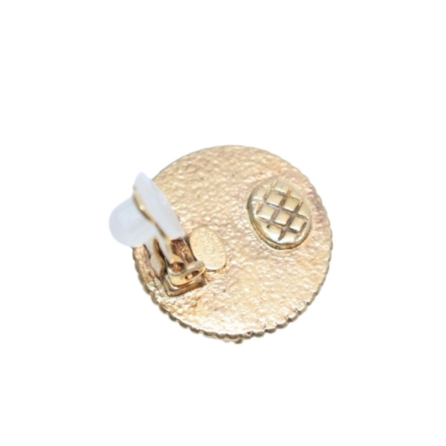 Chanel Vintage CC Logo Earrings 97 Metal Gold — view 5