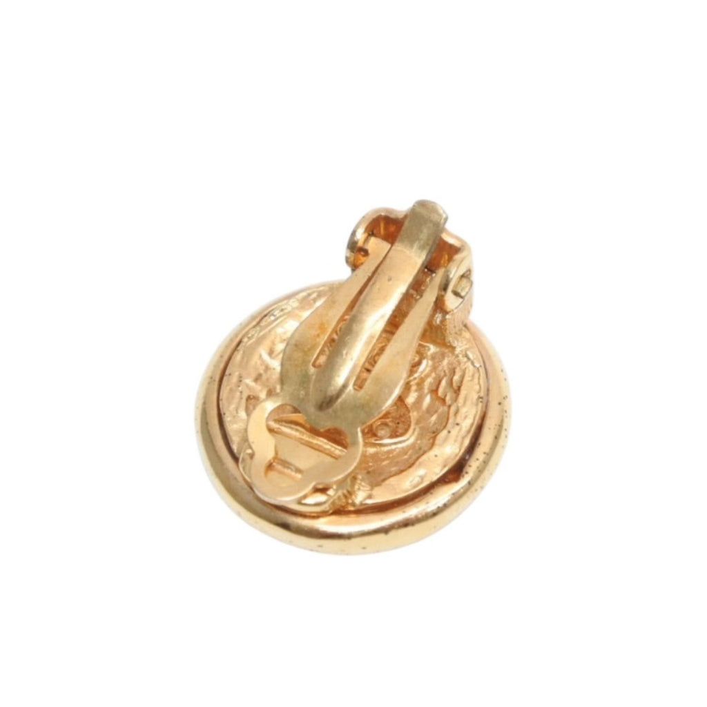 Chanel Vintage CC Logo Earrings 93 Metal Gold — view 4