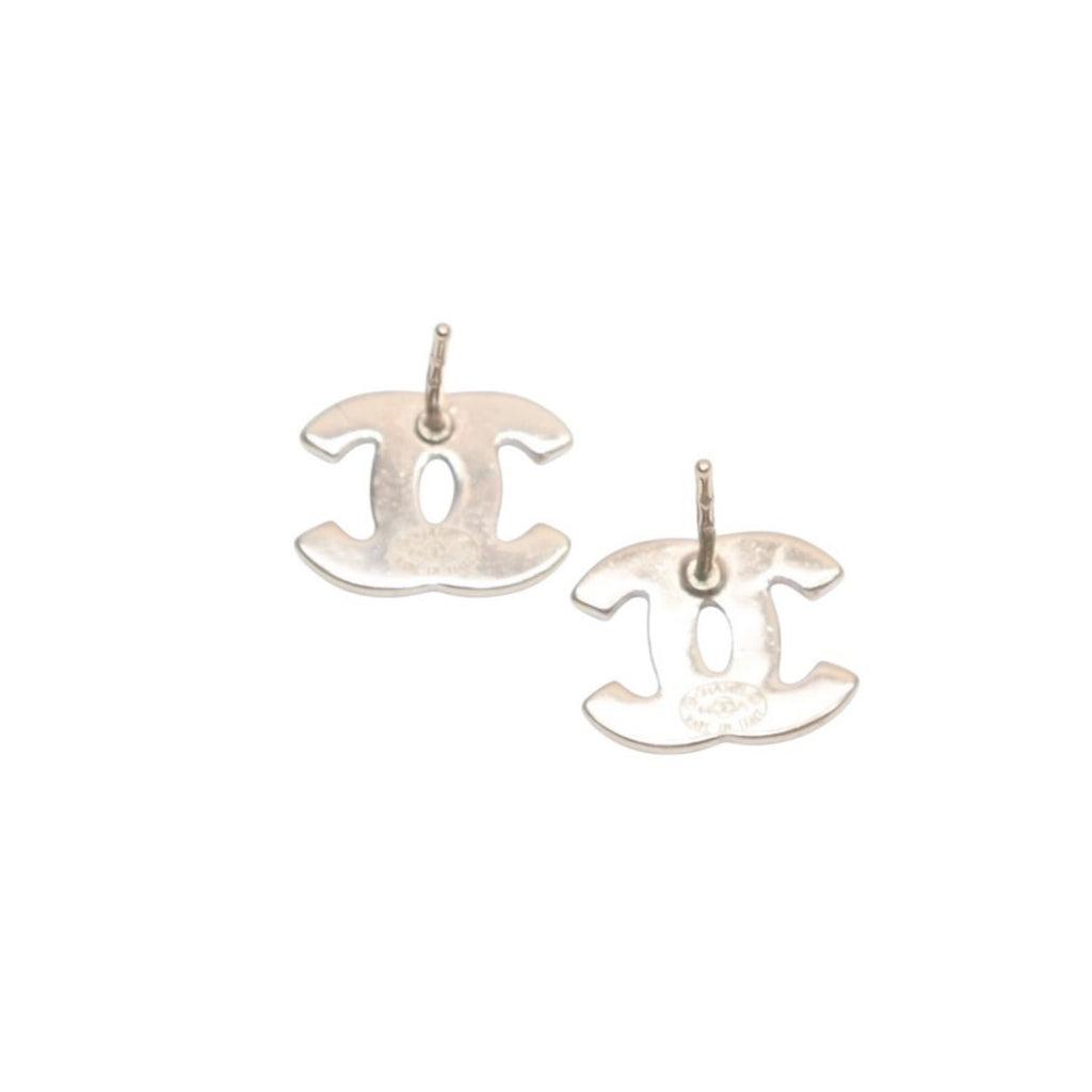 Chanel CC Logo Earrings 04 Color Stone Metal Gold Plated Multicolor — view 4