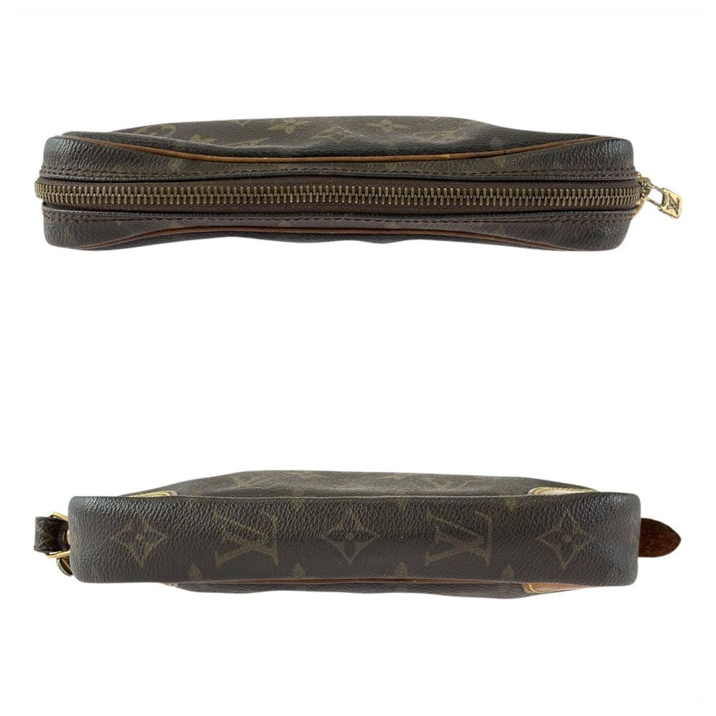 Louis Vuitton Monogram Marly Dragonne PM Brown Clutch — view 8