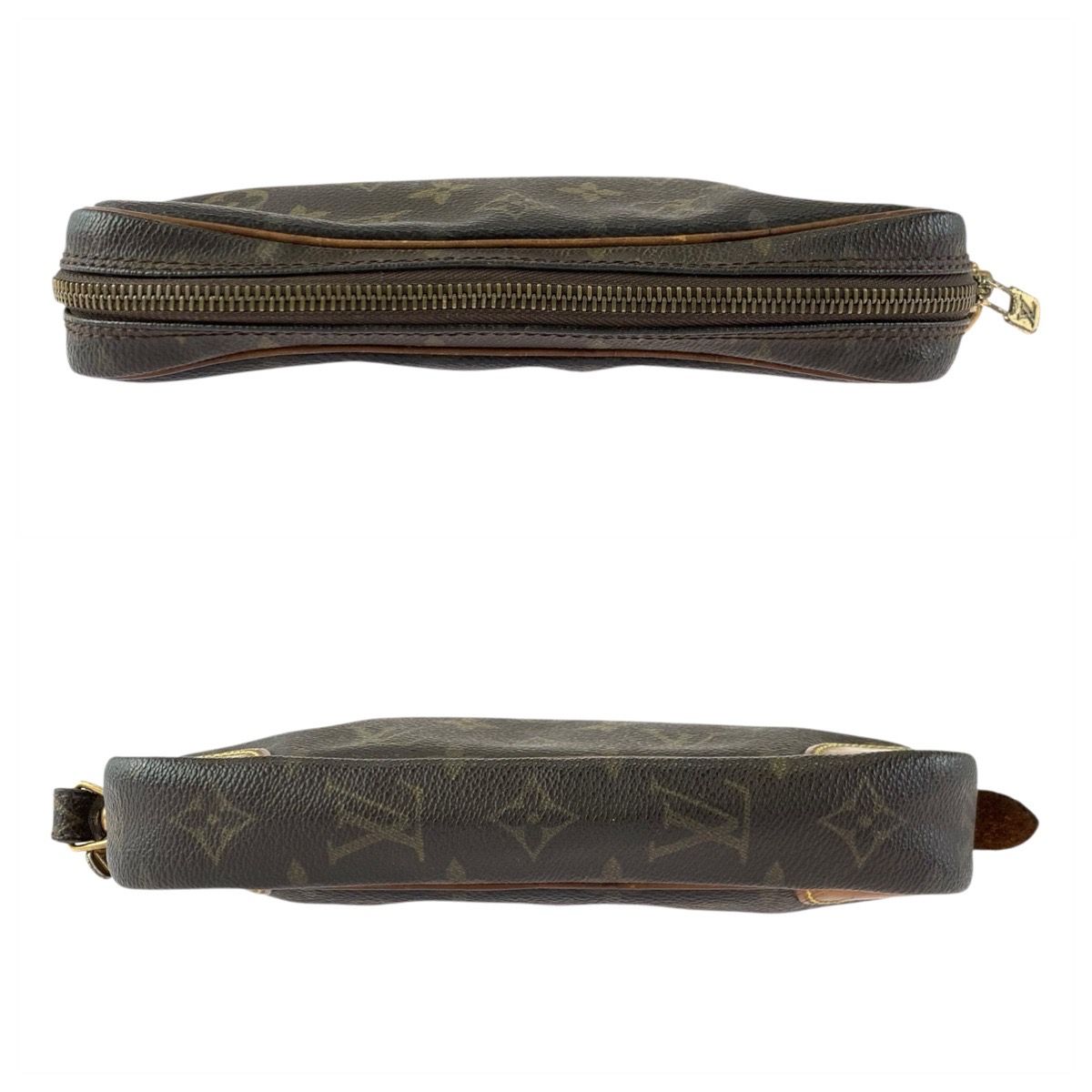 Louis Vuitton Monogram Marly Dragonne PM Brown Clutch — view 8