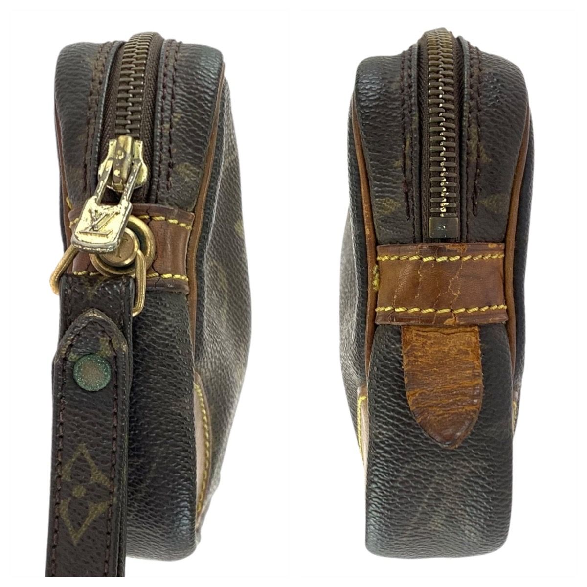 Louis Vuitton Monogram Marly Dragonne PM Brown Clutch — view 6