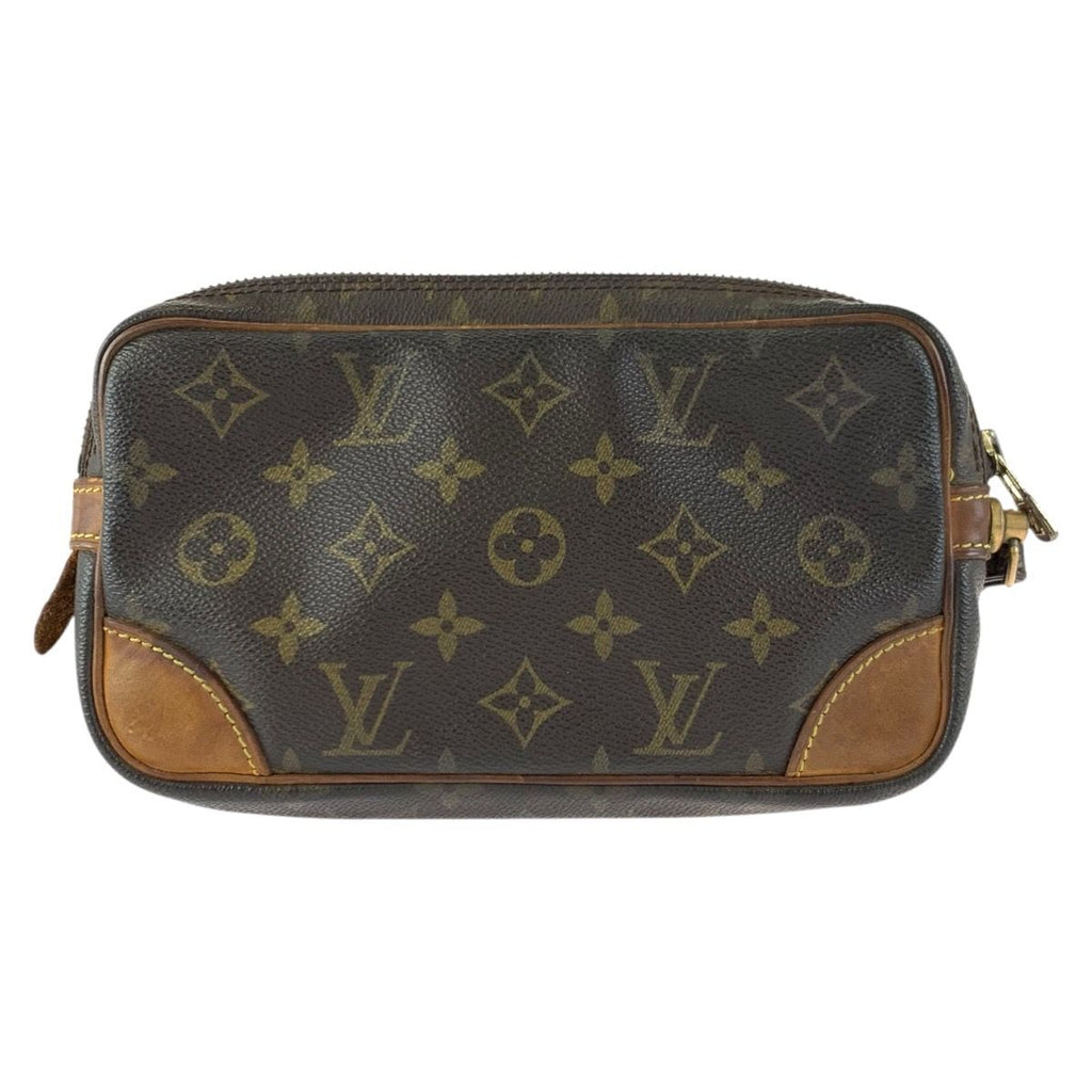 Louis Vuitton Monogram Marly Dragonne PM Brown Clutch — view 2