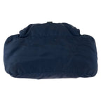 Prada Tessuto Navy Silver Nylon Leather Backpack — view 9