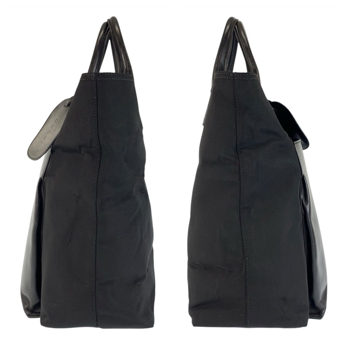 Gucci Black Nylon Leather 019 06 Tote — view 7