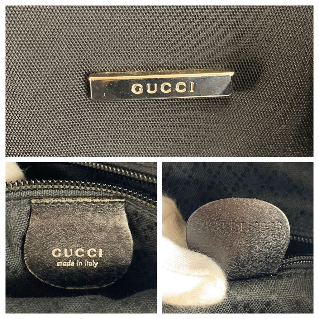 Gucci Black Nylon Leather 019 06 Tote — view 3