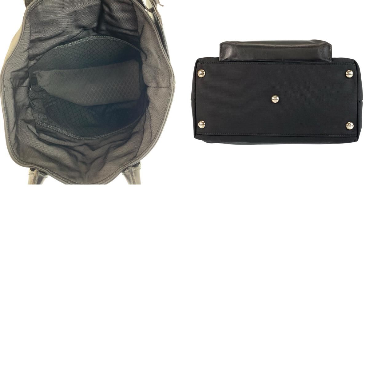 Gucci Black Nylon Leather 019 06 Tote — view 9