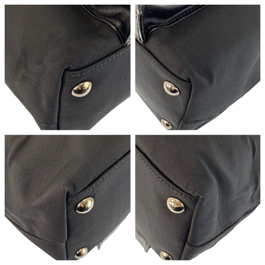 Gucci Black Nylon Leather 019 06 Tote — view 4