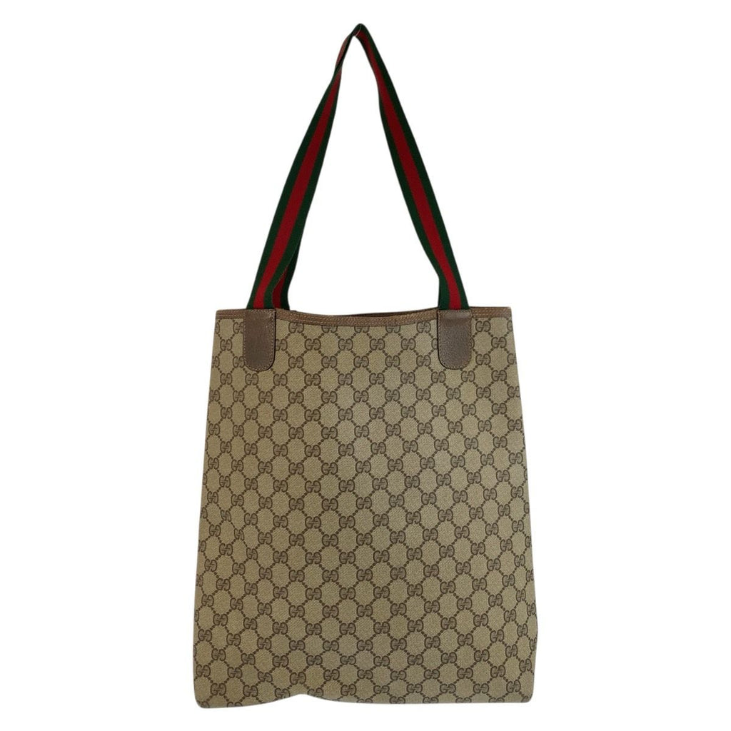Gucci Vintage Sherry Leather Canvas — view 2