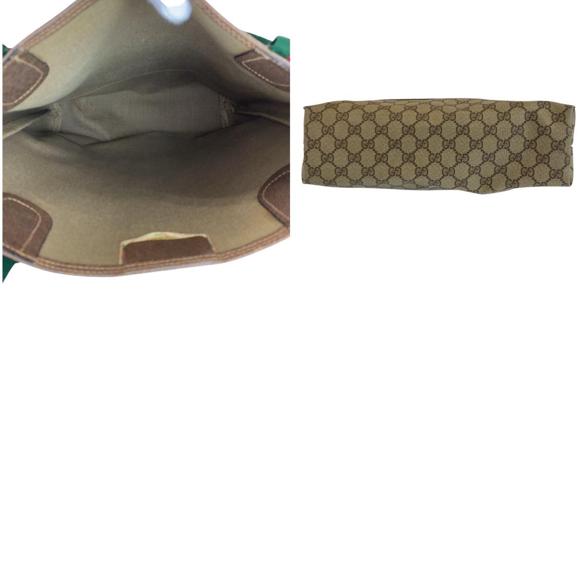Gucci Vintage Sherry Leather Canvas — view 9