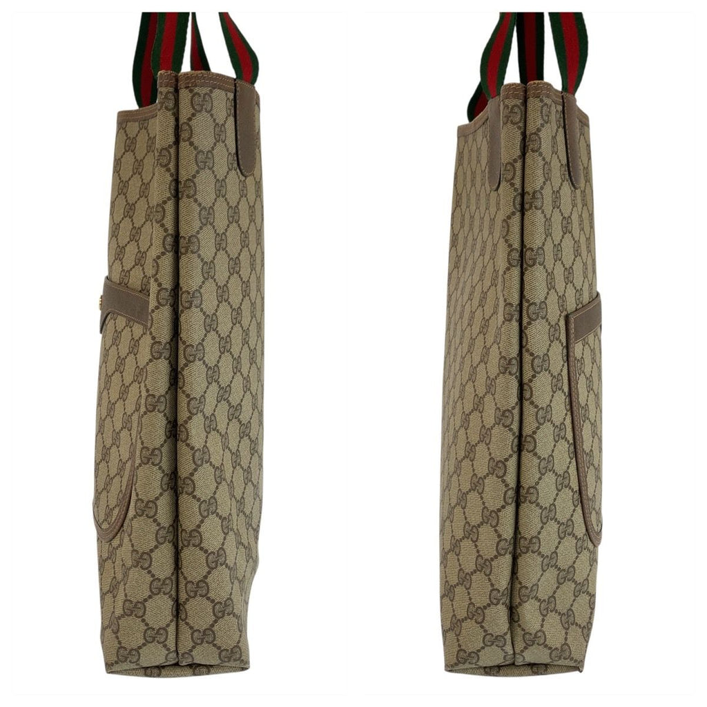 Gucci Vintage Sherry Leather Canvas — view 8