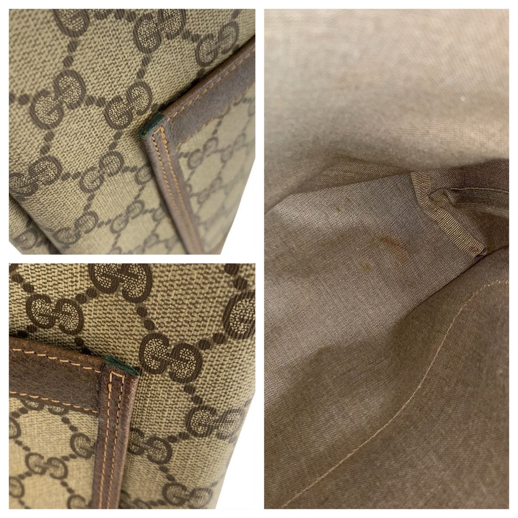 Gucci Vintage Sherry Leather Canvas — view 6