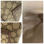 Gucci Vintage Sherry Leather Canvas — view 6
