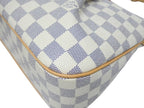 Louis Vuitton Siracusa PM Shoulder Bag Damier Azur Canvas White Beige — view 6