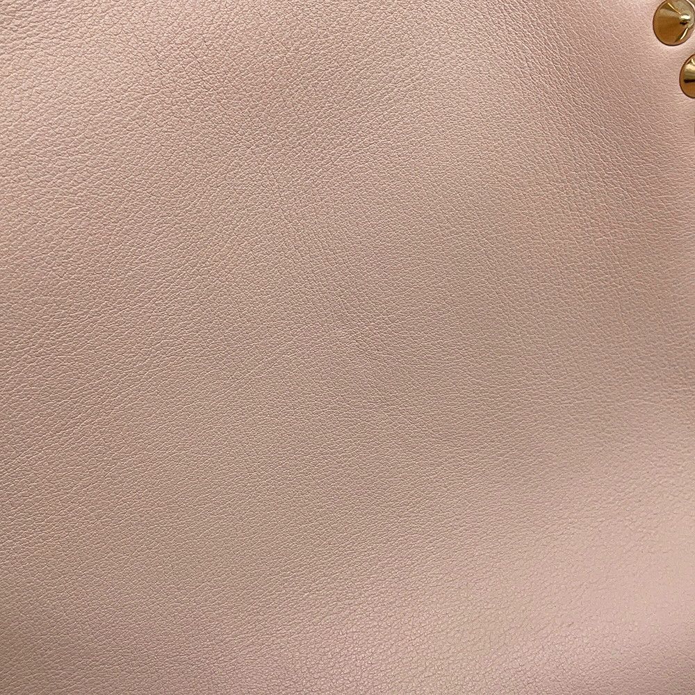 Fendi Peekaboo Regular Leather Studs 2-Way Shoulder Bag Pink Beige — view 8